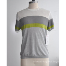 Spring&Summer Fashion Short Sleeve Knitwear Man Sweater